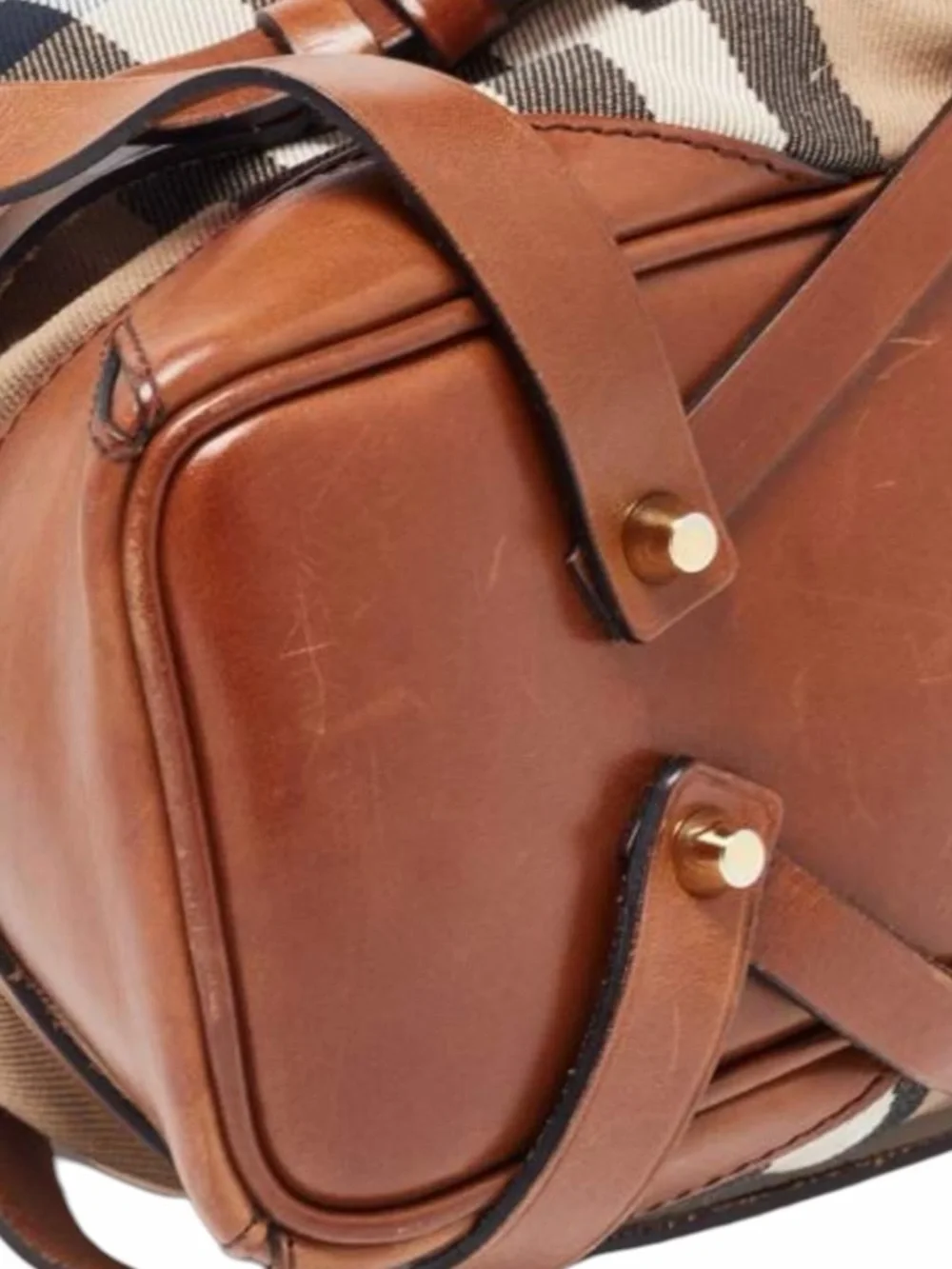 Burberry House Check Bridle Gosford Large Hobo Bag - Picture 7 of 14